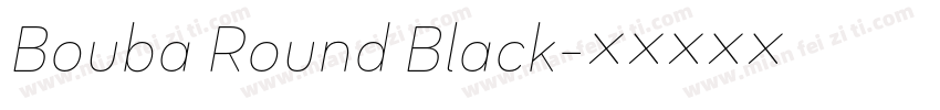 Bouba Round Black字体转换